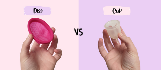 What is the difference between a menstrual cup and disc?