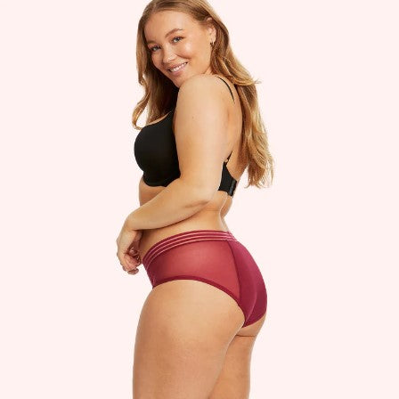 Luxe Period Midi Brief - Dark Cherry