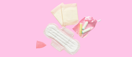 What are tampons and pads made up off?