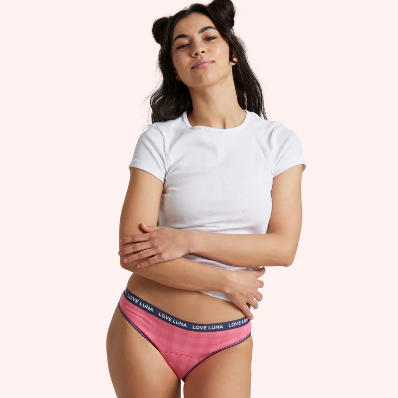 Love Luna First (Teen) Bikini Brief – PINK GINGHAM